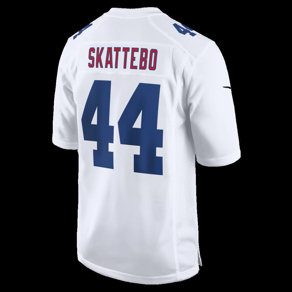 NY.Giants #44 Cam Skattebo Tundra White Fashion Game Stitched American Football Jerseys - Main View