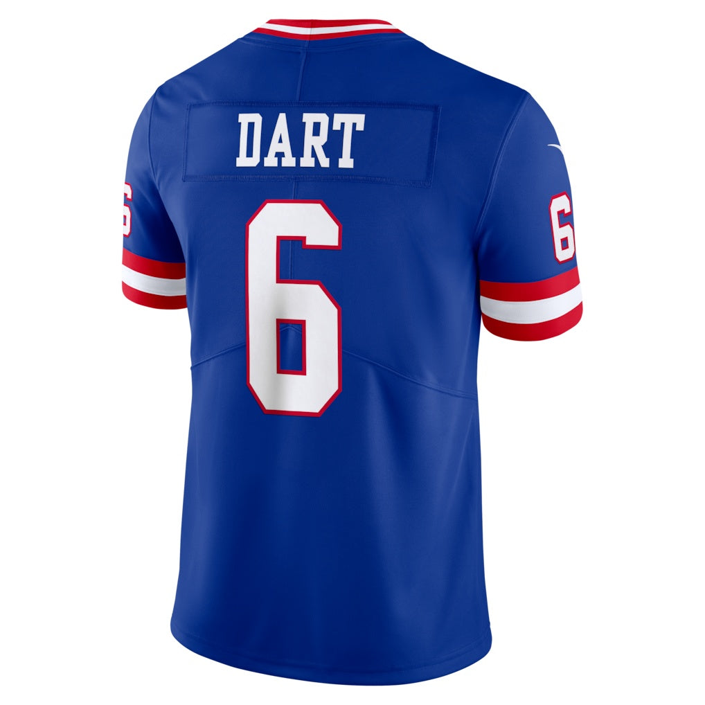 NY.Giants #6 Jaxson Dart Royal Legacy Vapor Untouchable Stitched Limited Football Jersey - Main View