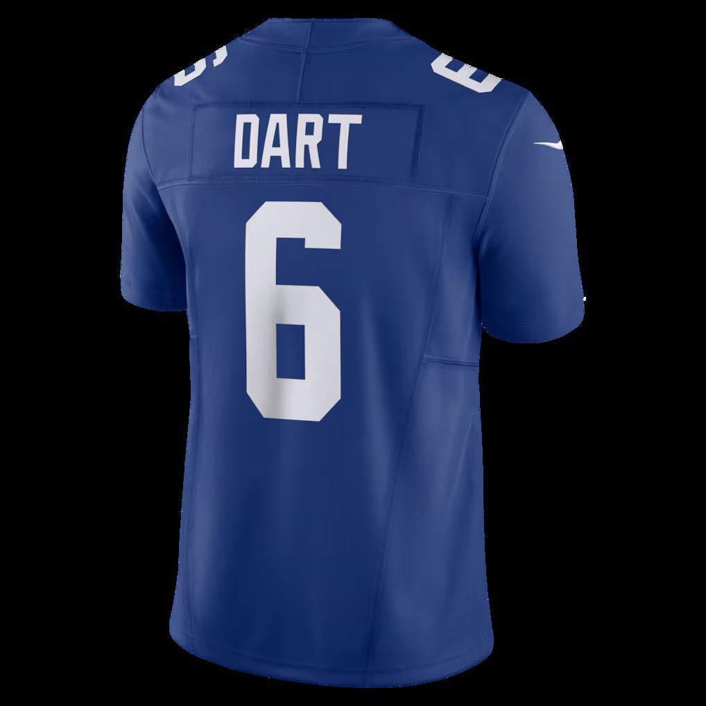 NY.Giants #6 Jaxson Dart Royal Vapor F.U.S.E. Limited Stitched American Football Jerseys - Main View