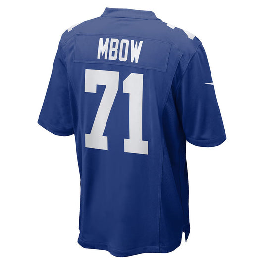 NY.Giants #71 Marcus Mbow Royal Team Game Stitched American Football Jerseys - Main View