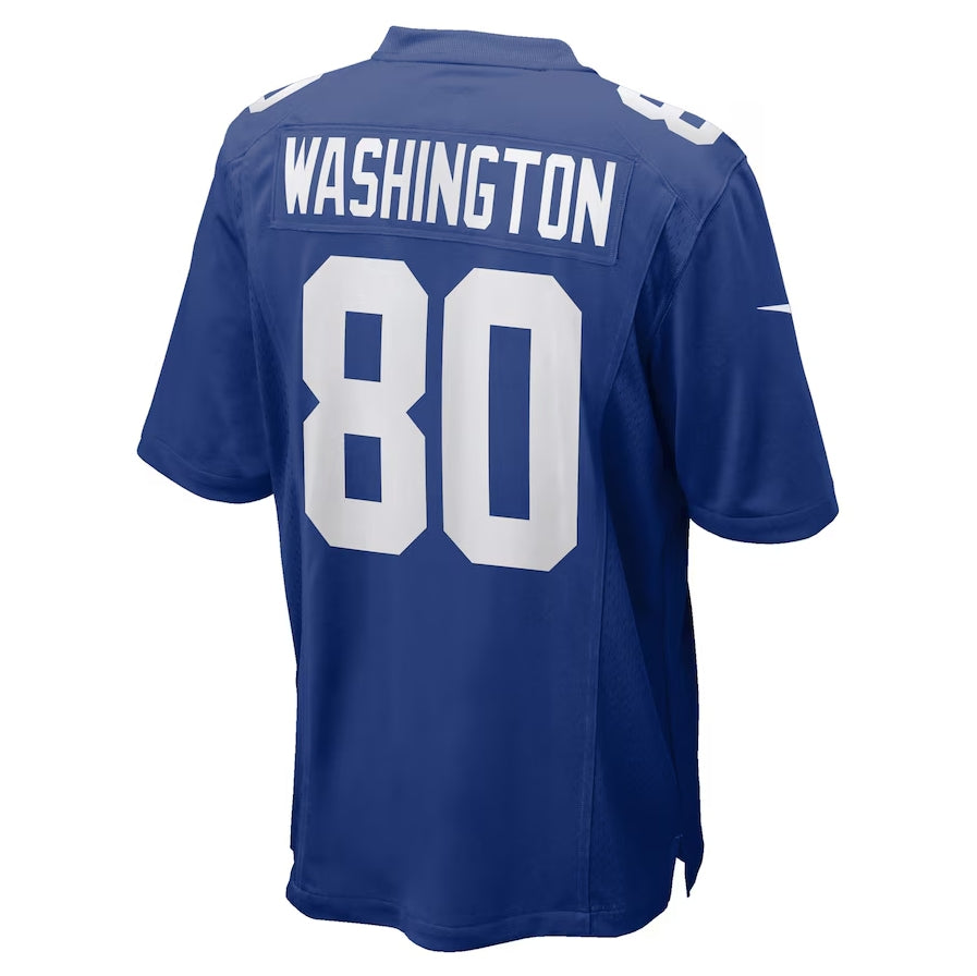 NY.Giants #80 Montrell Washington Royal Team Game Stitched American Football Jerseys - Main View