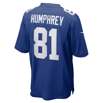 NY.Giants #81 Lil'Jordan Humphrey Royal Team Game Stitched American Football Jerseys - Main View