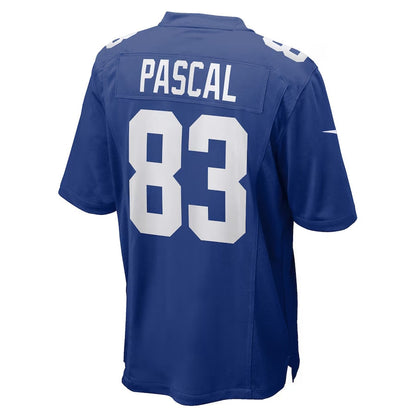 NY.Giants #83 Zach Pascal Royal Team Game Stitched American Football Jerseys - Main View