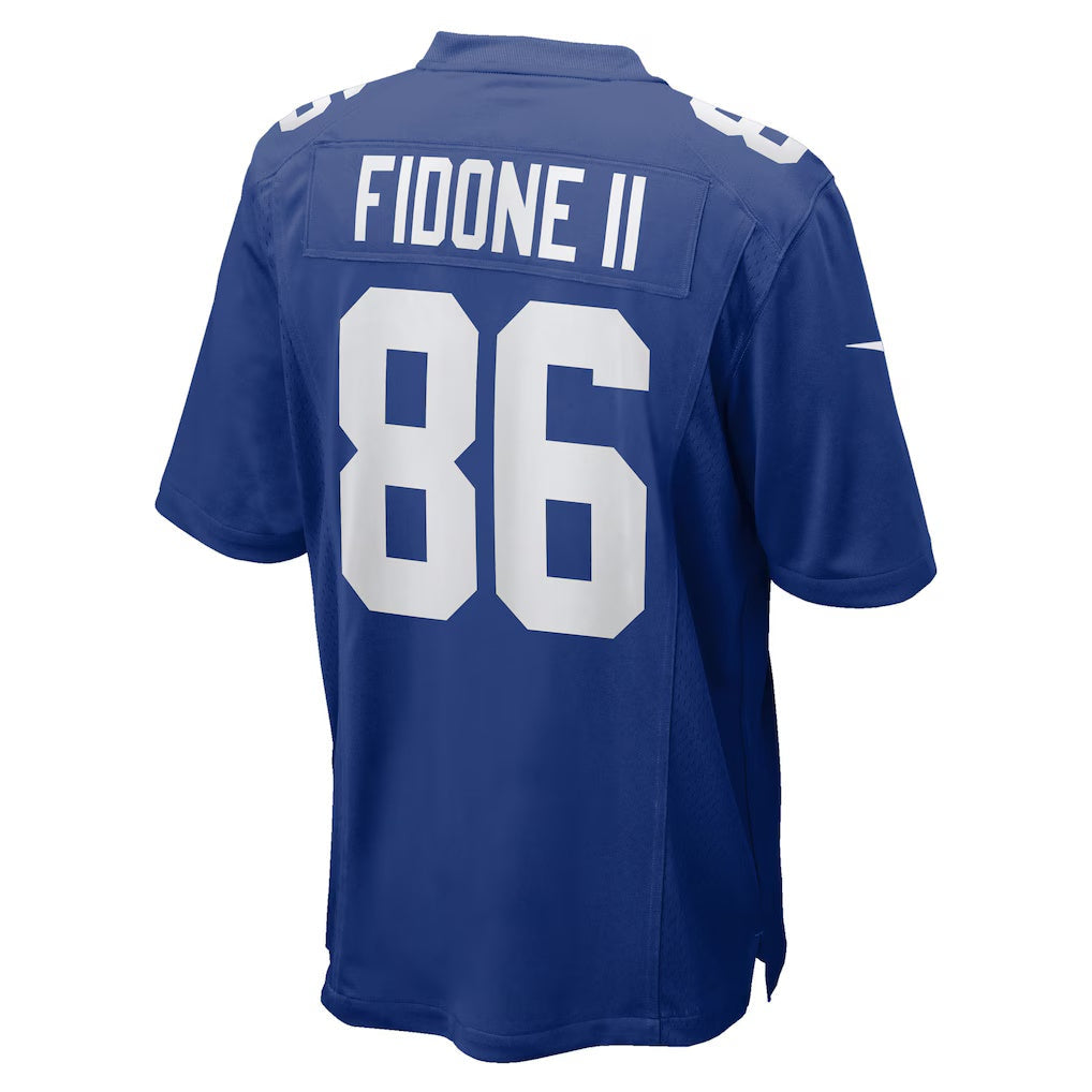 NY.Giants #86 Thomas Fidone II Royal Team Game Stitched American Football Jerseys - Main View