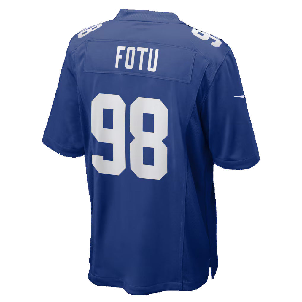 NY.Giants #98 Leki Fotu Royal Team Game Stitched American Football Jerseys - Main View