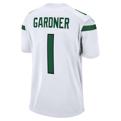 NY.Jets #1 Ahmad Sauce Gardner White 2022 Draft First Round Pick Game Jersey Stitched American Football Jerseys - Main View