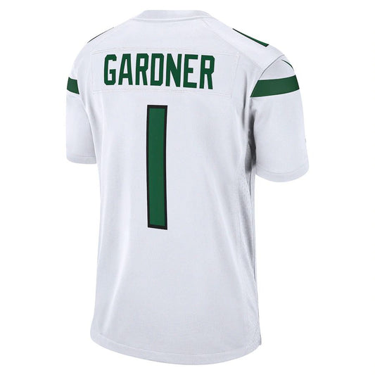 NY.Jets #1 Ahmad Sauce Gardner White 2022 Draft First Round Pick Game Jersey Stitched American Football Jerseys - Main View