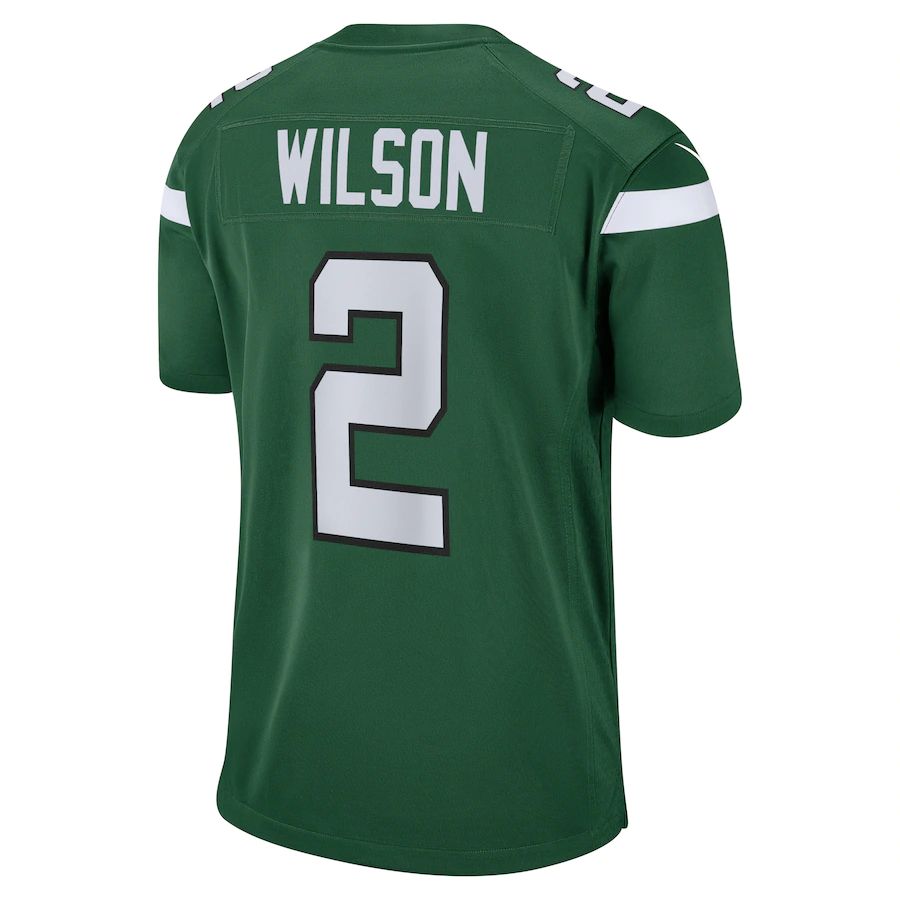 NY.Jets #2 Zach Wilson Gotham Green Game Jersey Stitched American Football Jerseys - Main View