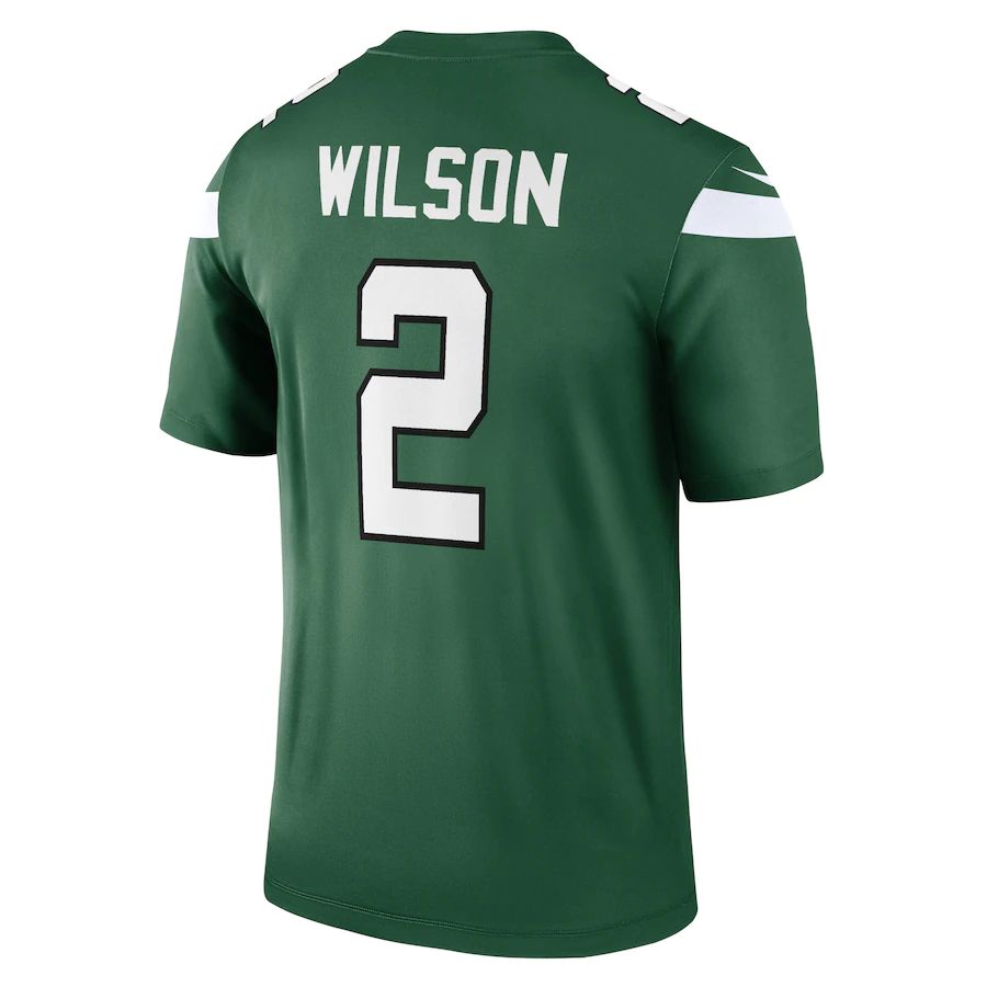 NY.Jets #2 Zach Wilson  Gotham Green Legend Jersey Stitched American Football Jerseys - Main View