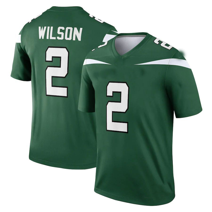 NY.Jets #2 Zach Wilson Gotham Green Legend Jersey Stitched American Football Jerseys - Main View