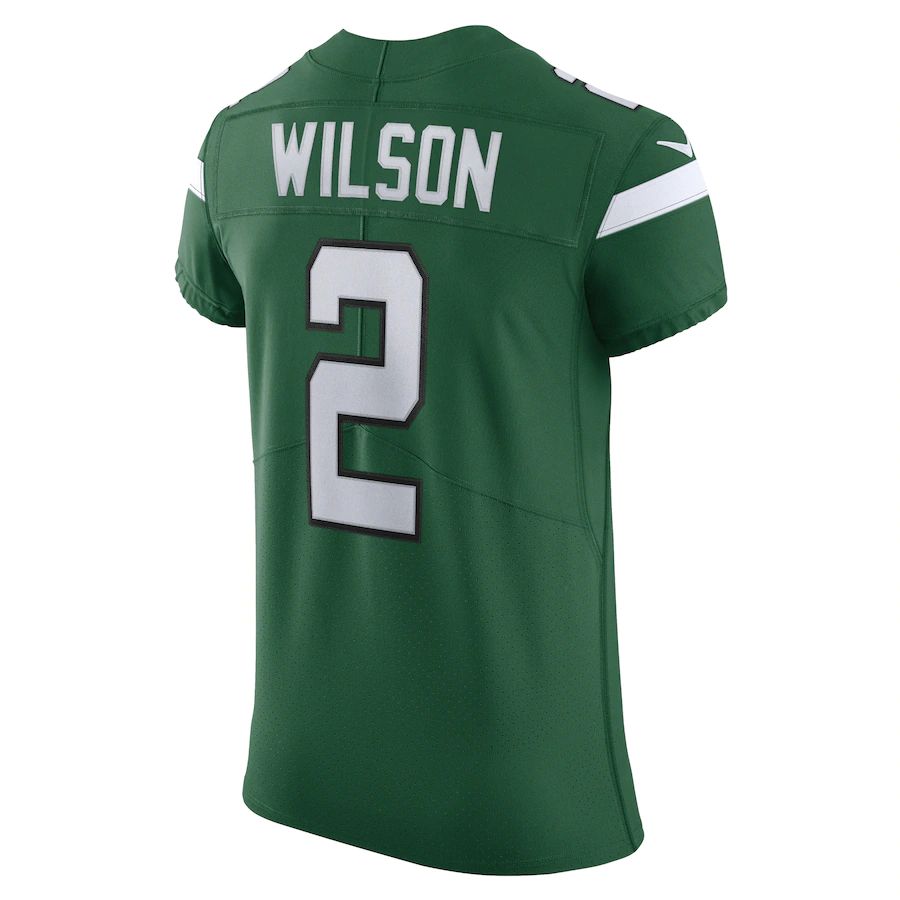 NY.Jets #2 Zach Wilson Gotham Green Vapor Elite Jersey Stitched American Football Jerseys - Main View