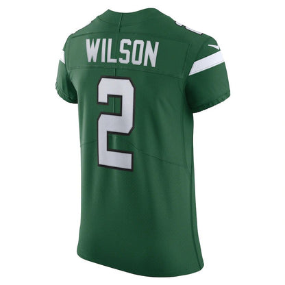 NY.Jets #2 Zach Wilson Gotham Green Vapor Elite Jersey Stitched American Football Jerseys - Main View