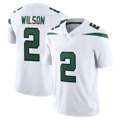 NY.Jets #2 Zach Wilson Spotlight White Vapor Limited Jersey Stitched American Football Jerseys - Main View