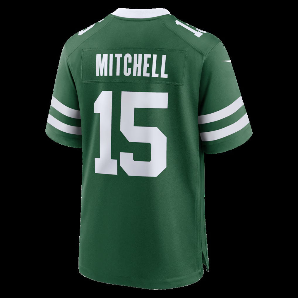 NY.Jets #15 Adonai Mitchell Legacy Green Team Game Stitched American Football Jerseys - Main View