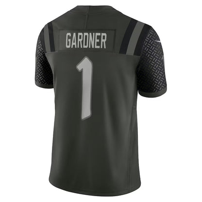 NY.Jets #1 Ahmad Sauce Gardner 2025 Rivalries Collection Limited Jersey - Gotham Green Stitched American Football Jerseys - Main View