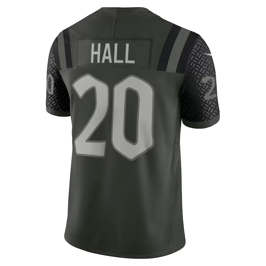 NY.Jets #20 Breece Hall 2025 Rivalries Collection Limited Jersey - Gotham Green Stitched American Football Jerseys - Main View