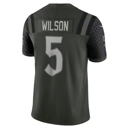 NY.Jets #5 Garrett Wilson 2025 Rivalries Collection Limited Jersey - Gotham Green Stitched American Football Jerseys - Main View