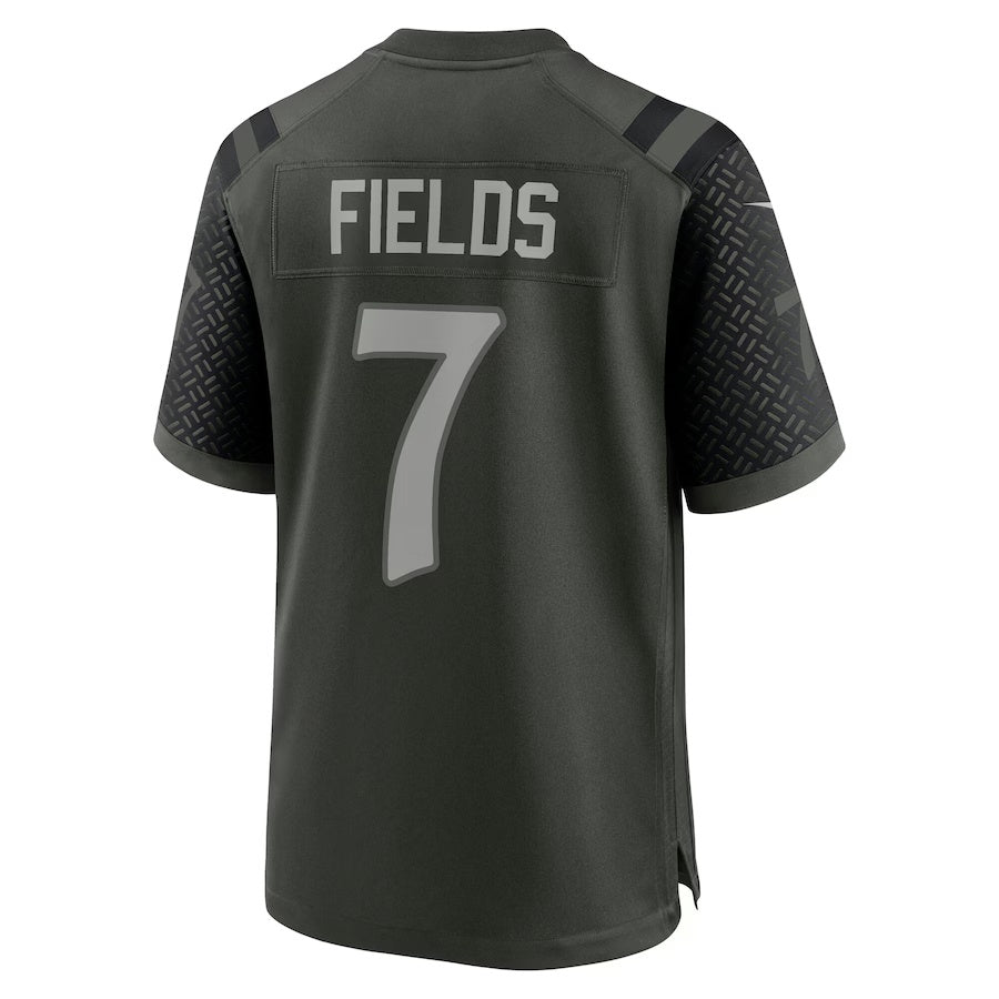 NY.Jets #7 Justin Fields 2025 Rivalries Collection Game Jersey - Gotham Green Stitched American Football Jerseys - Main View