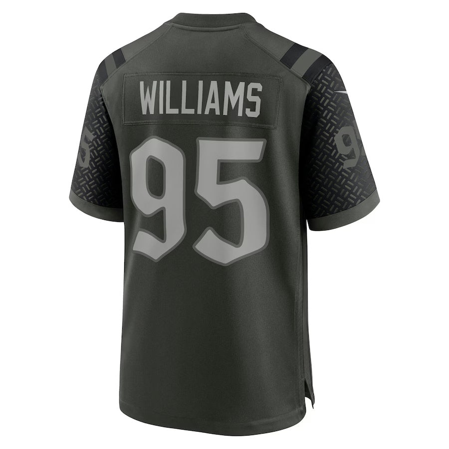 NY.Jets #95 Quinnen Williams 2025 Rivalries Collection Game Jersey - Gotham Green Stitched American Football Jerseys - Main View