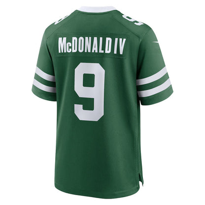 NY.Jets #9 Will McDonald IV Legacy Green Team Game Stitched American Football Jerseys - Main View