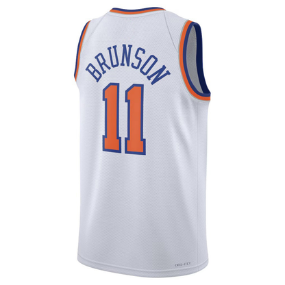 NY.Knicks #11 Jalen Brunson Unisex Swingman Jersey - Association Edition - White - Main View