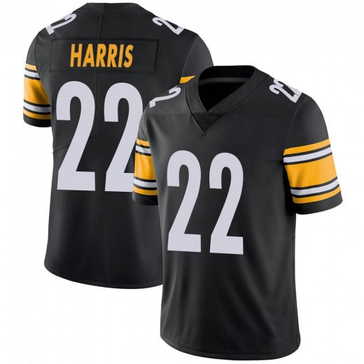 P.Steelers #22 Najee Harris Black Football Jerseys Men Women Youth Sport Jerseys view 2