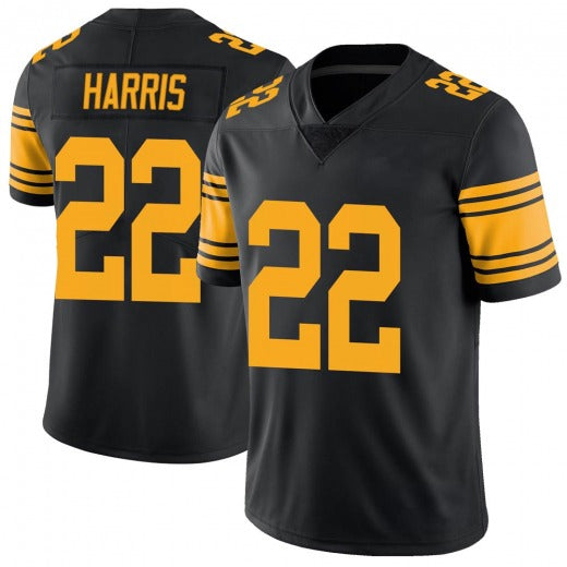 P.Steelers #22 Najee Harris Personalize Football Jerseys Black Stitched - Main View