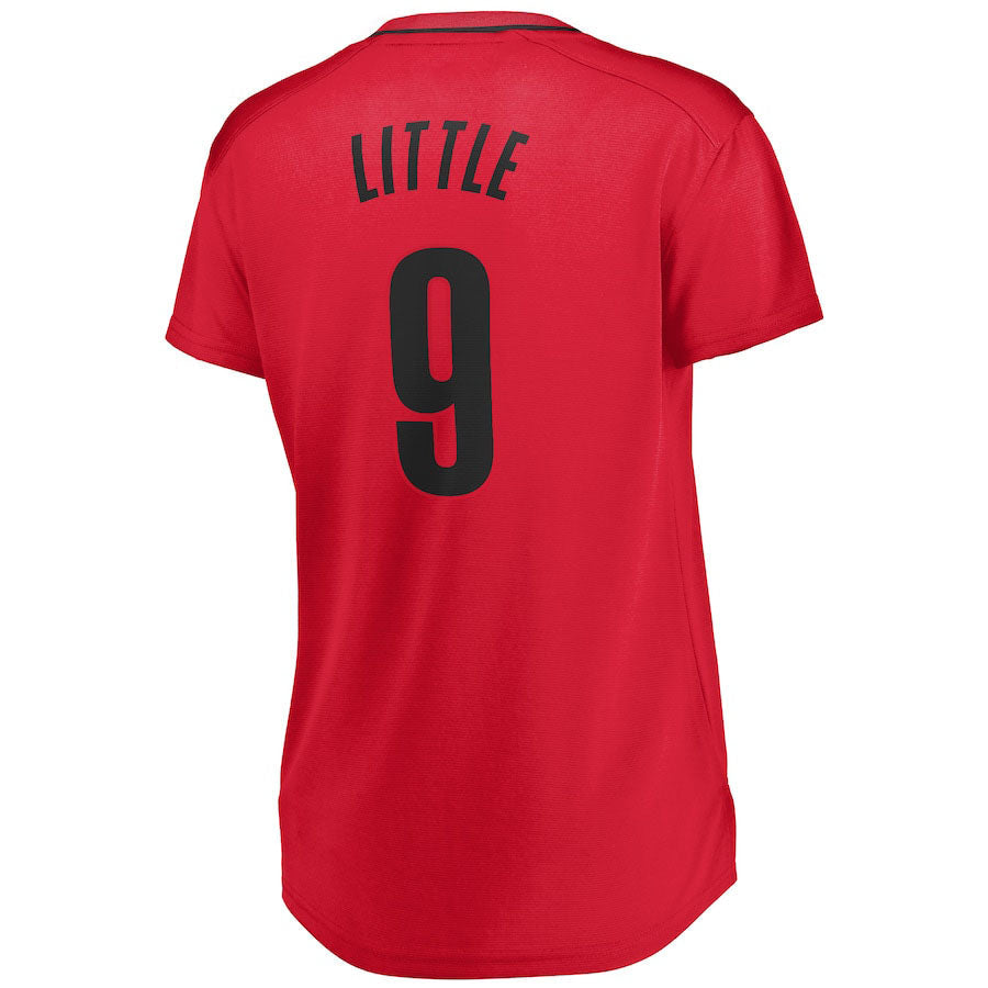 P.Trail Blazers #9 Nassir Little Women's Fast Break Player Jersey Statement Edition Red Stitched American Basketball Jersey - Main View