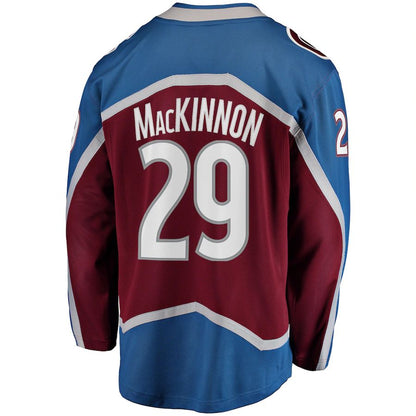 C.Avalanche #29 Nathan MacKinnon Fanatics Branded Breakaway Player Jersey Burgundy Stitched American Hockey Jerseys - Main View