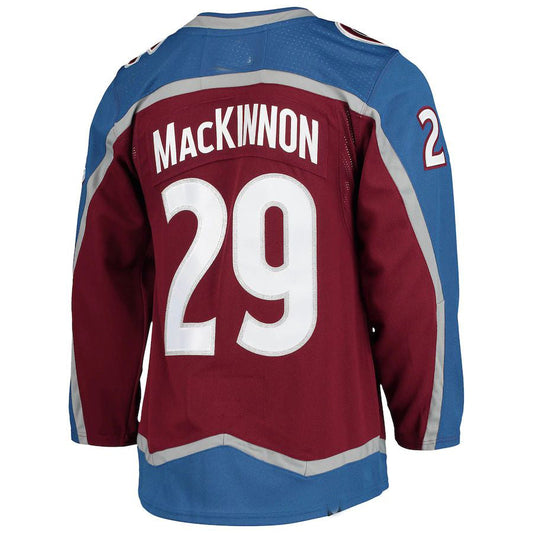 C.Avalanche #29 Nathan MacKinnon Home Primegreen Authentic Pro Player Jersey  Burgundy Stitched American Hockey Jerseys - Main View