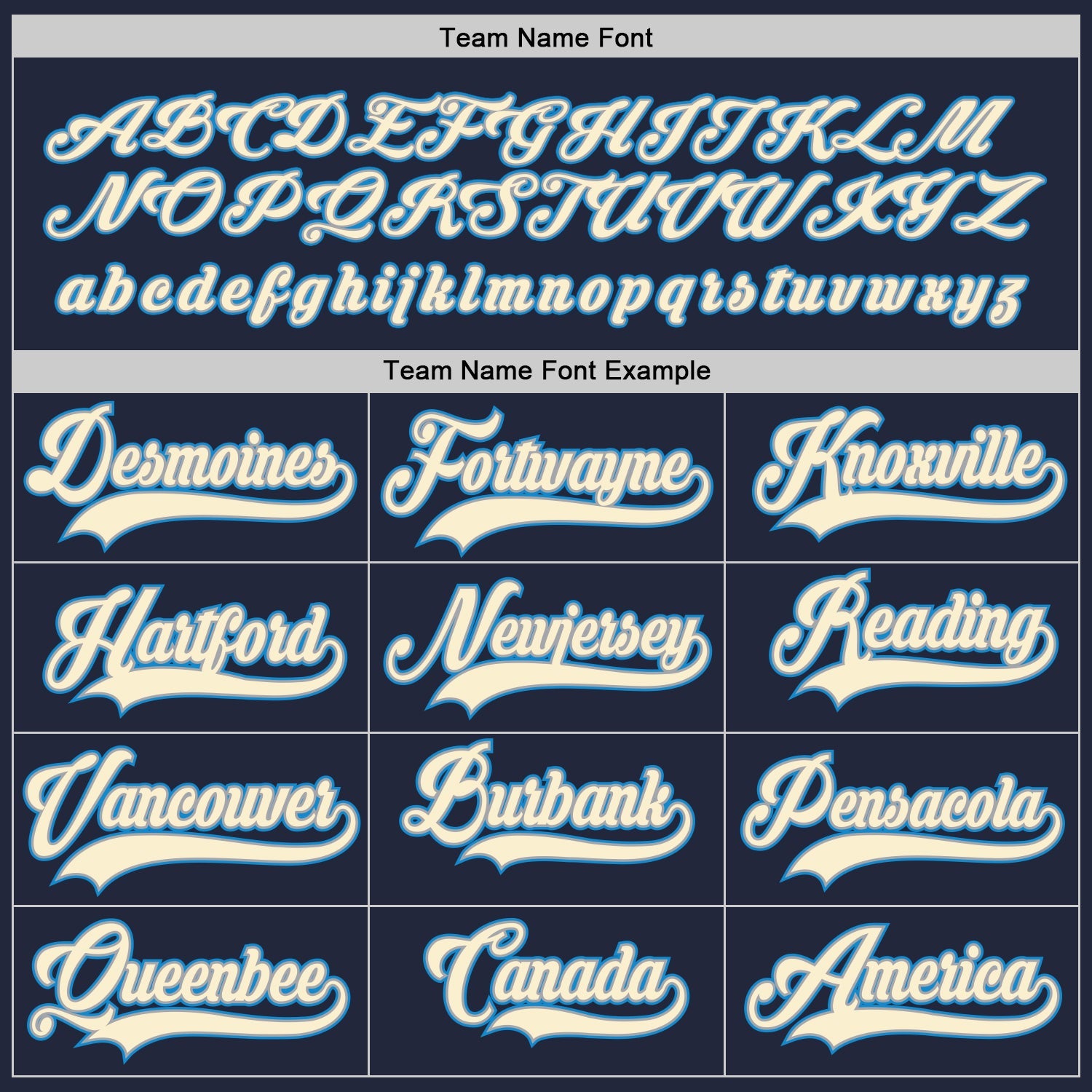 Custom Navy Cream-Blue Hockey Jersey view 4