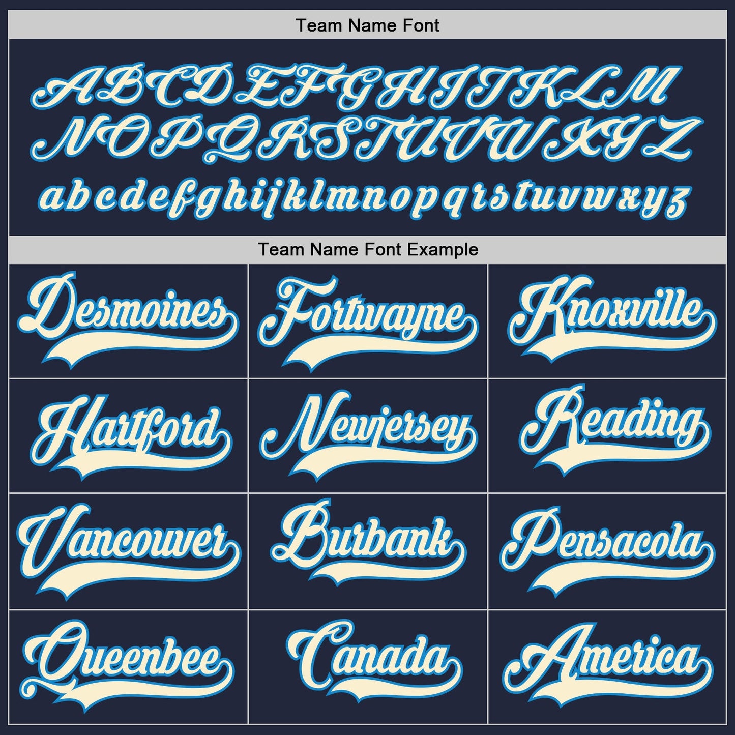 Custom Navy Cream-Blue Hockey Jersey view 4