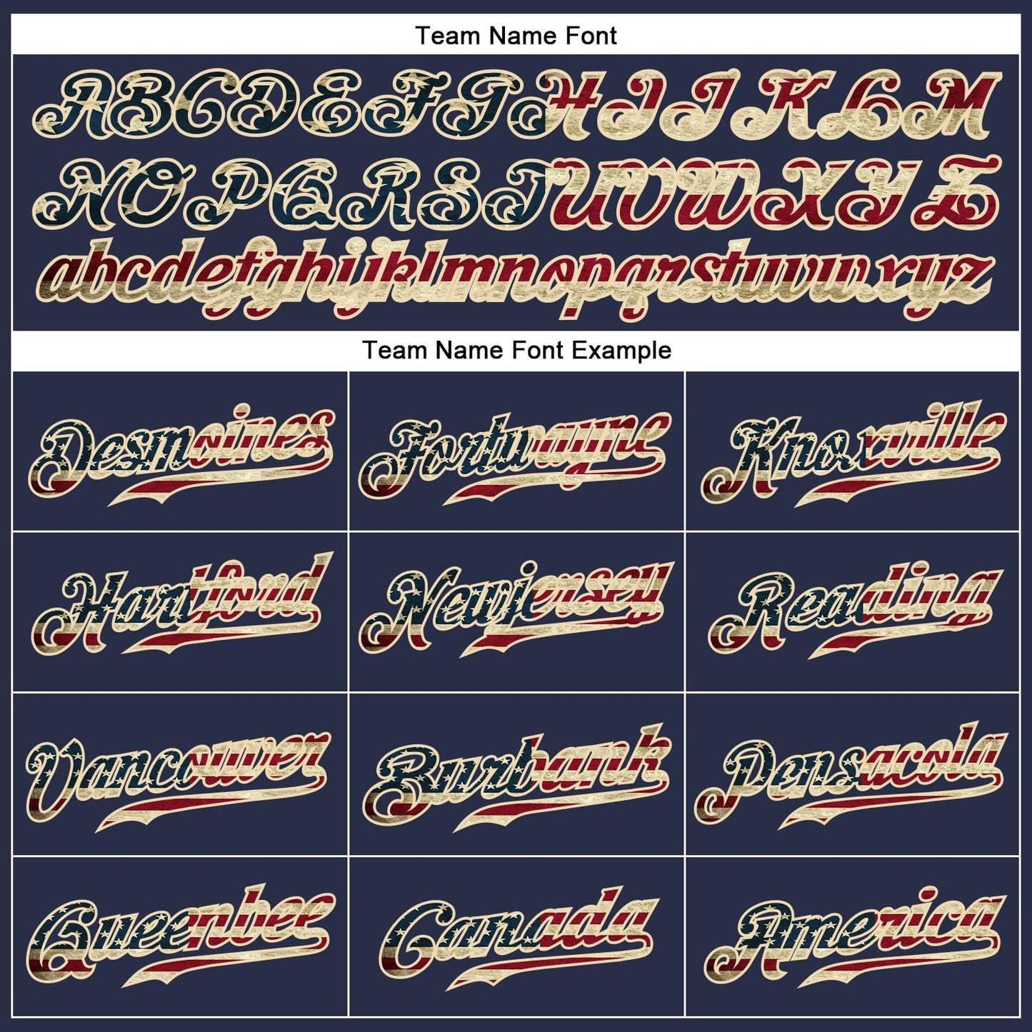 Custom Navy Vintage USA Flag-Cream Authentic Sleeveless Baseball Jersey view 3