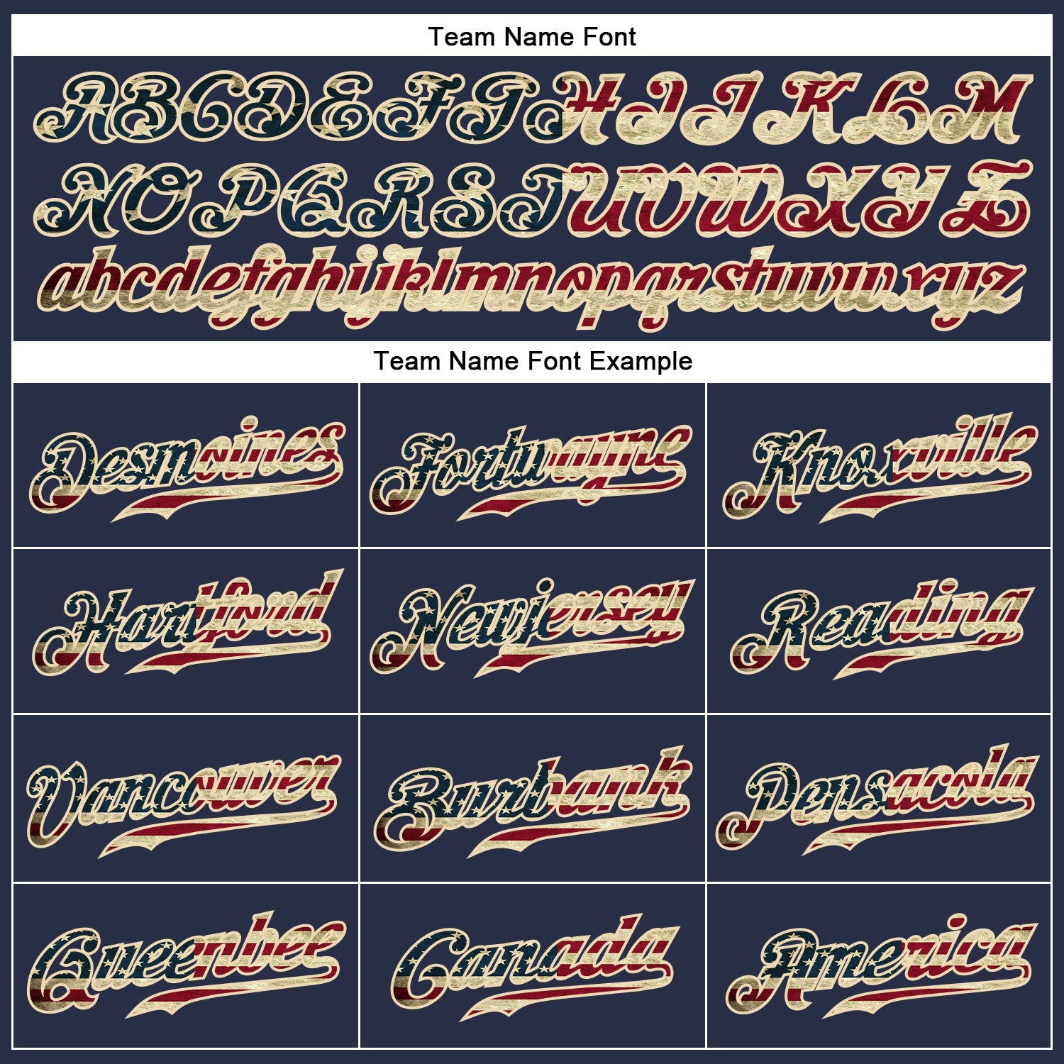 Custom Navy Vintage USA Flag-Cream Authentic Sleeveless Baseball Jersey view 3