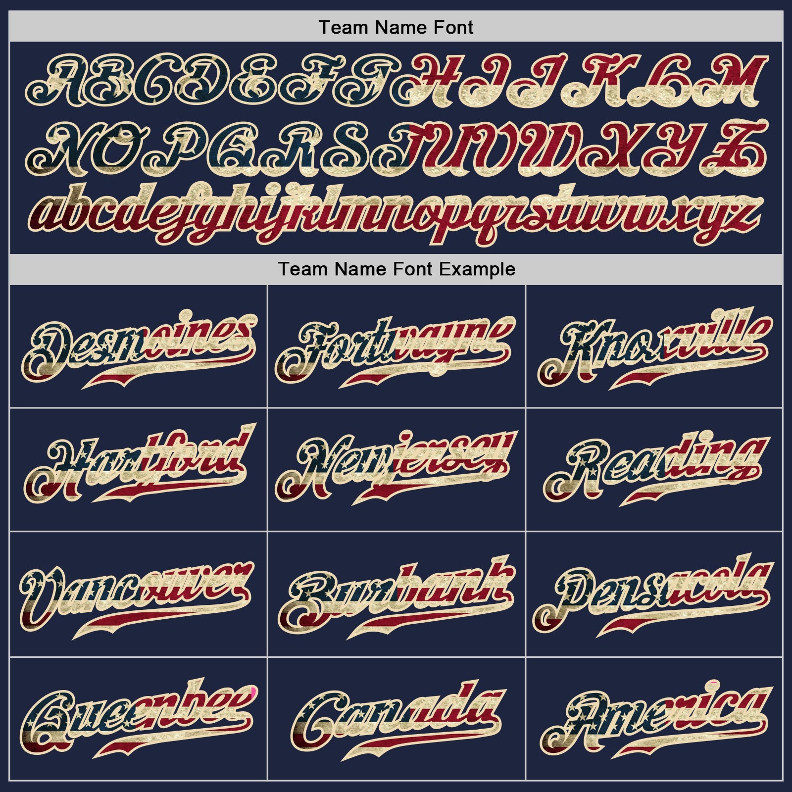 Custom Navy White Pinstripe Vintage USA Flag-Cream Authentic Baseball Jersey view 6