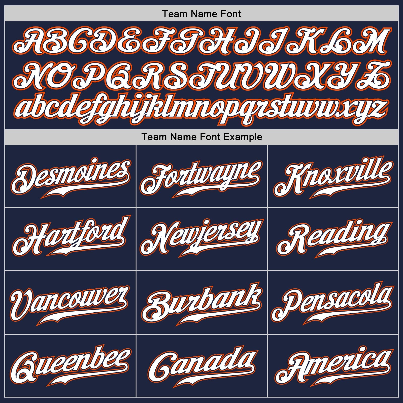 Custom Navy White-Orange Authentic Baseball Jersey view 4