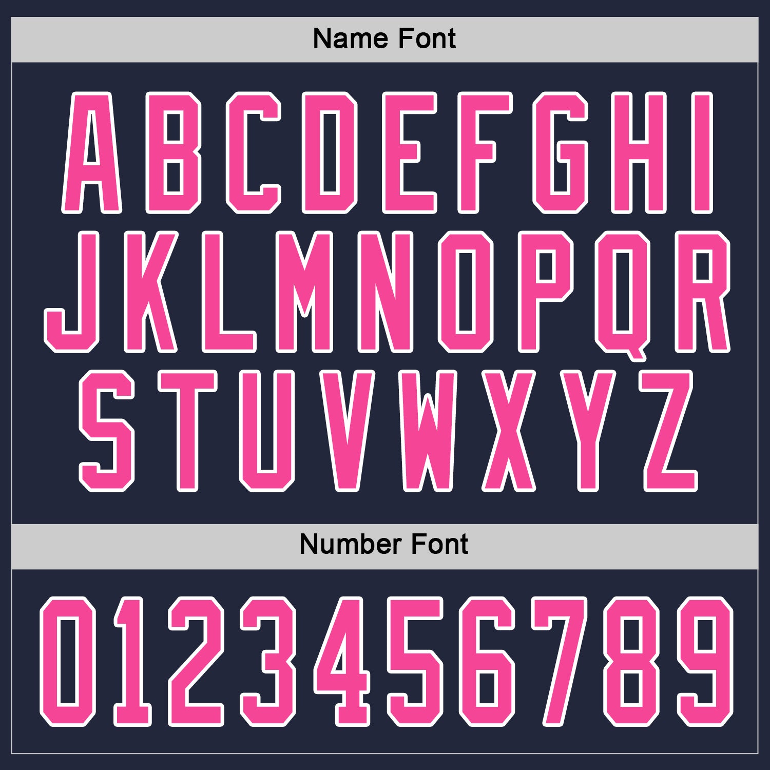 Custom Navy Pink-White Hockey Jersey view 4