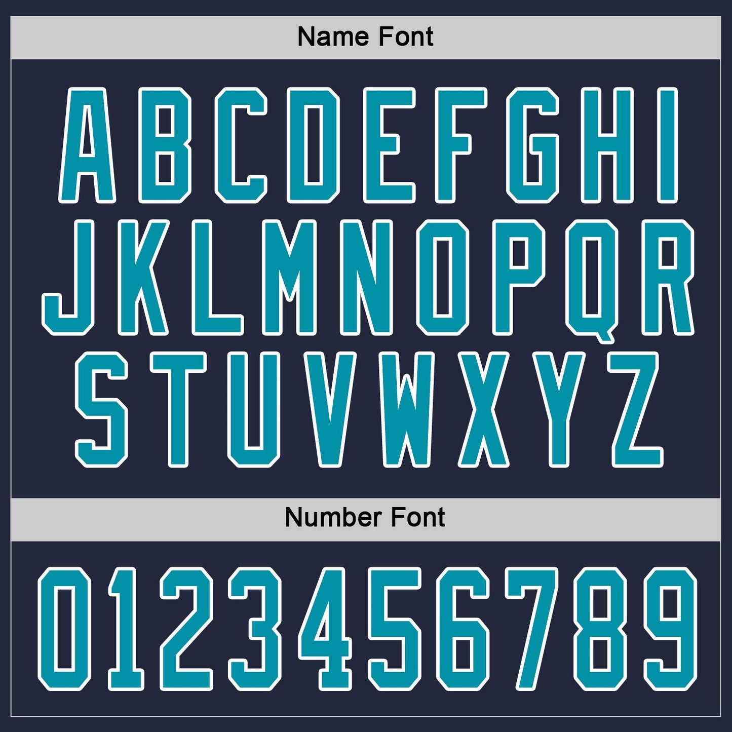 Custom Navy Teal-White Hockey Jersey view 4