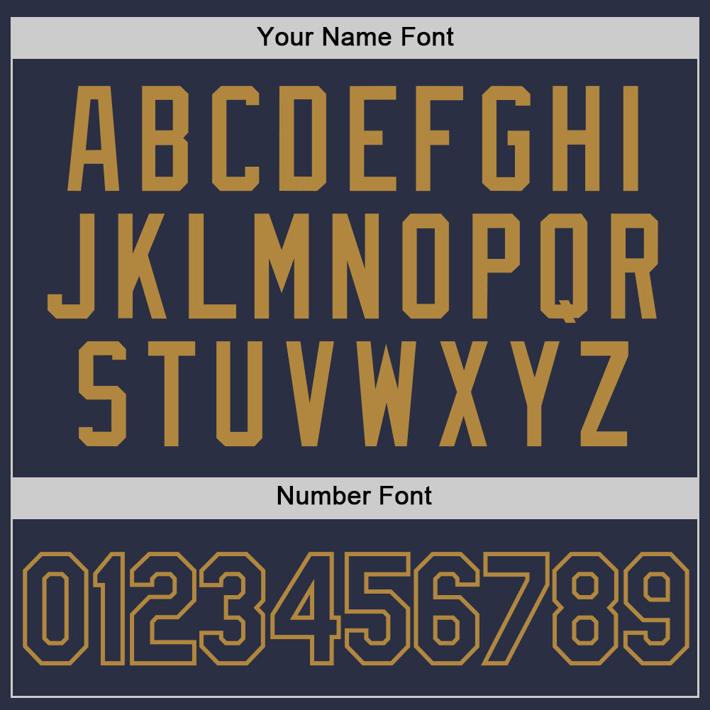 Custom Navy Navy-Old Gold Performance T-Shirt view 4