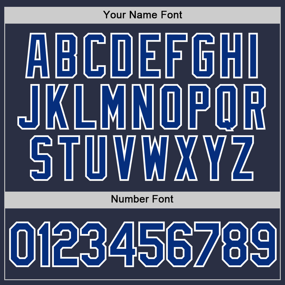 Custom Navy Royal-White Performance T-Shirt view 4