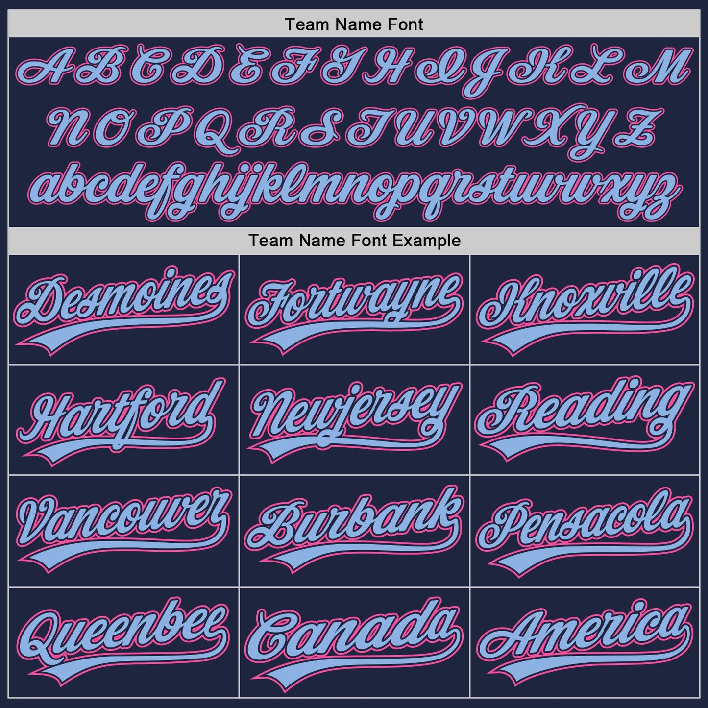 Custom Navy Light Blue Pinstripe Pink Authentic Baseball Jersey view 5