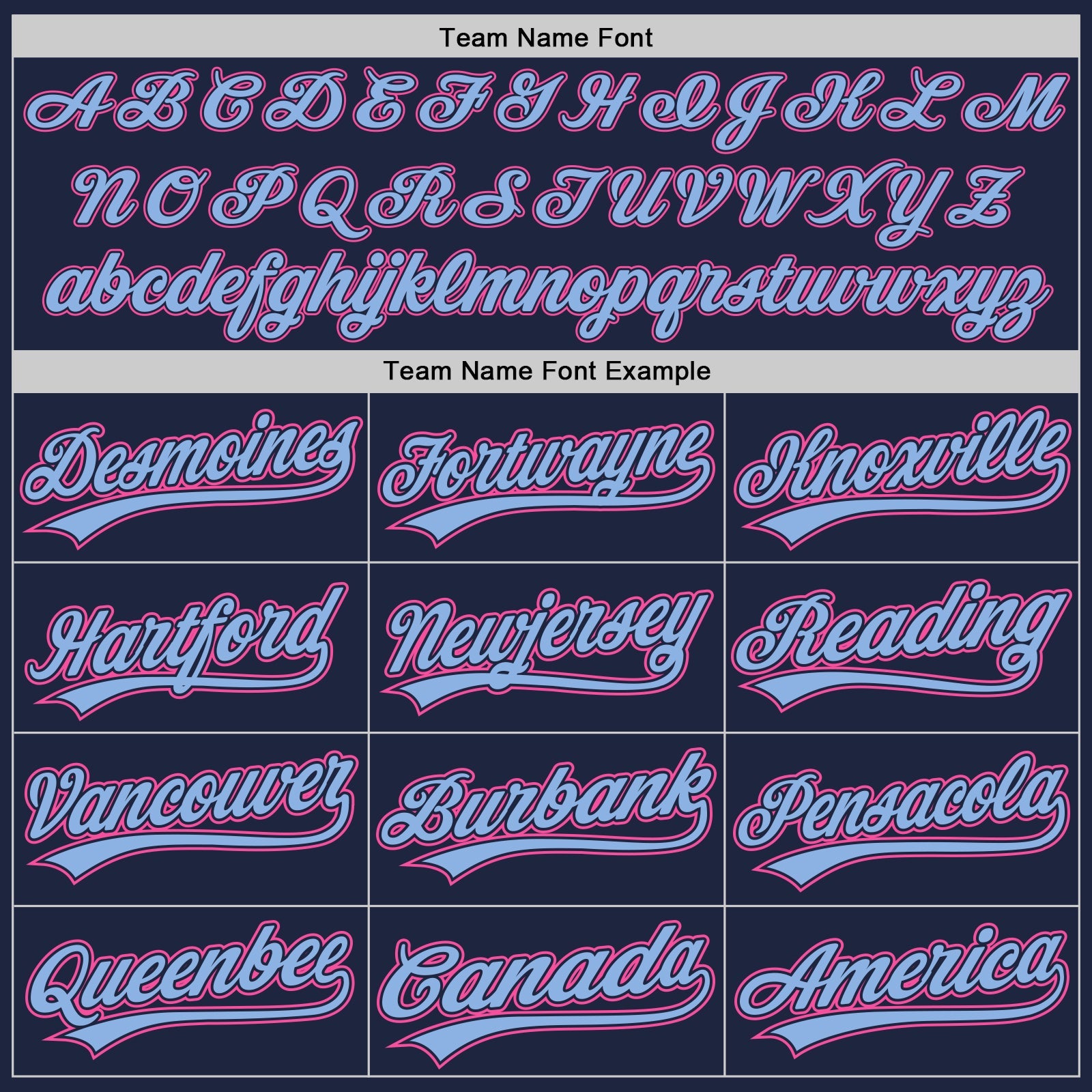 Custom Navy Light Blue Pinstripe Pink Authentic Baseball Jersey view 5