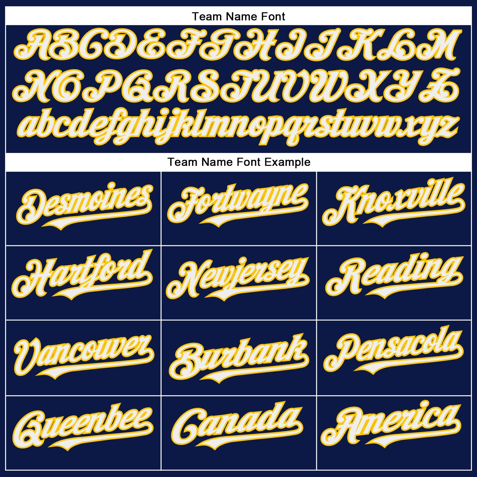 Custom Navy White-Yellow Authentic Baseball Jersey view 4