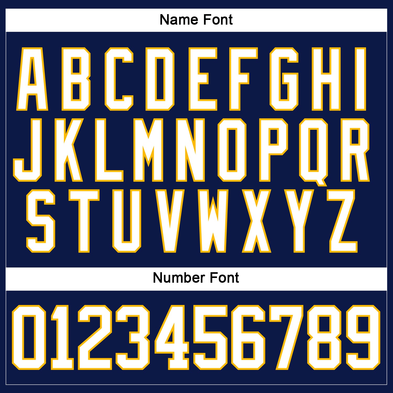 Custom Navy White-Gold Hockey Lace Neck Jersey view 4