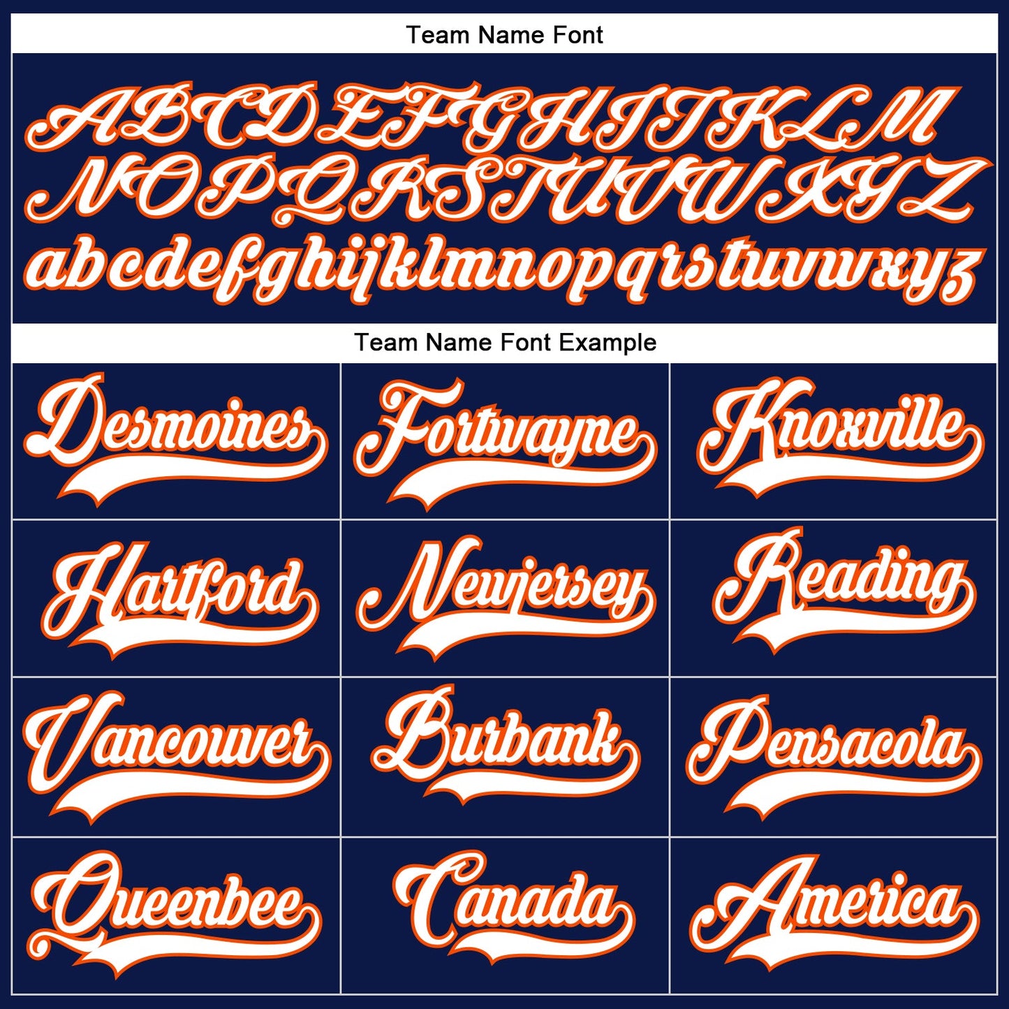 Custom Navy White-Orange Hockey Lace Neck Jersey view 4