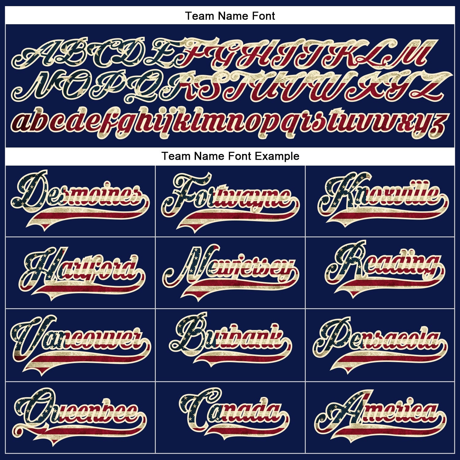 Custom Navy Vintage USA Flag Crimson-Cream Hockey Lace Neck Jersey view 4