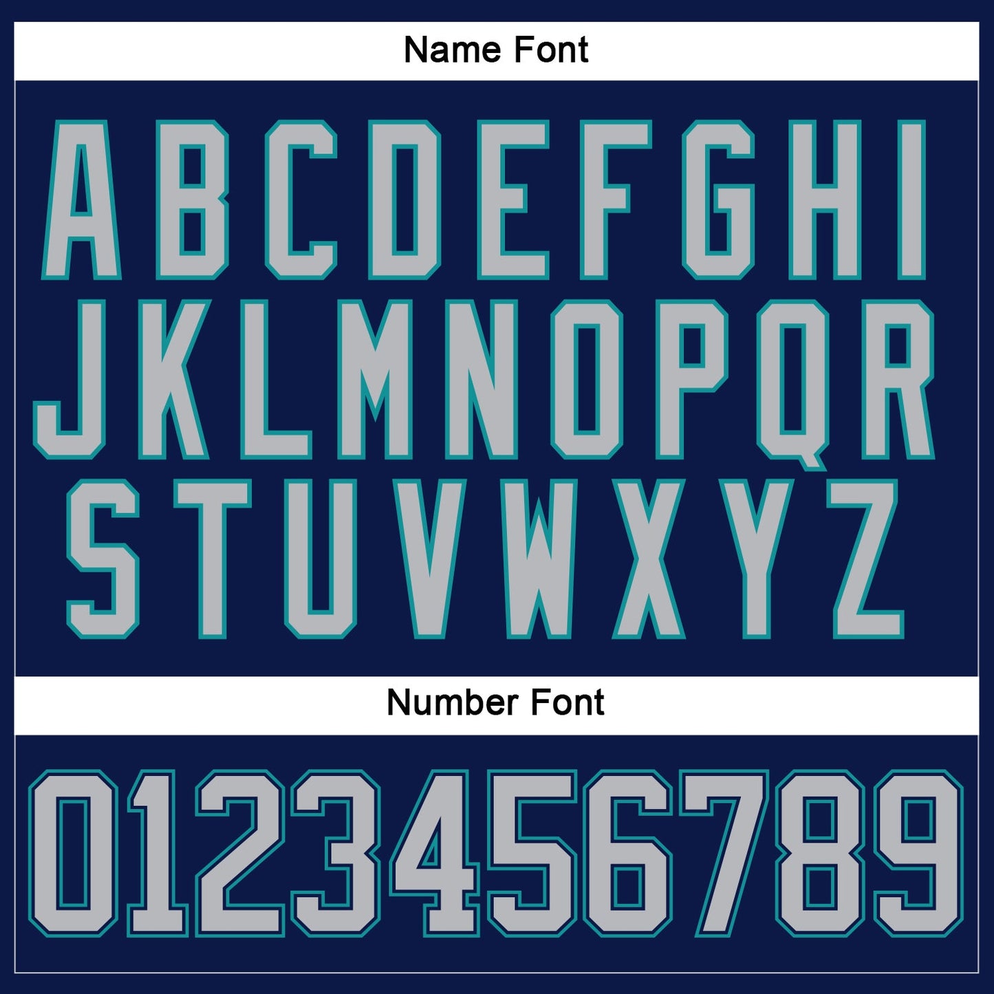Custom Navy Gray-Teal Hockey Lace Neck Jersey view 5