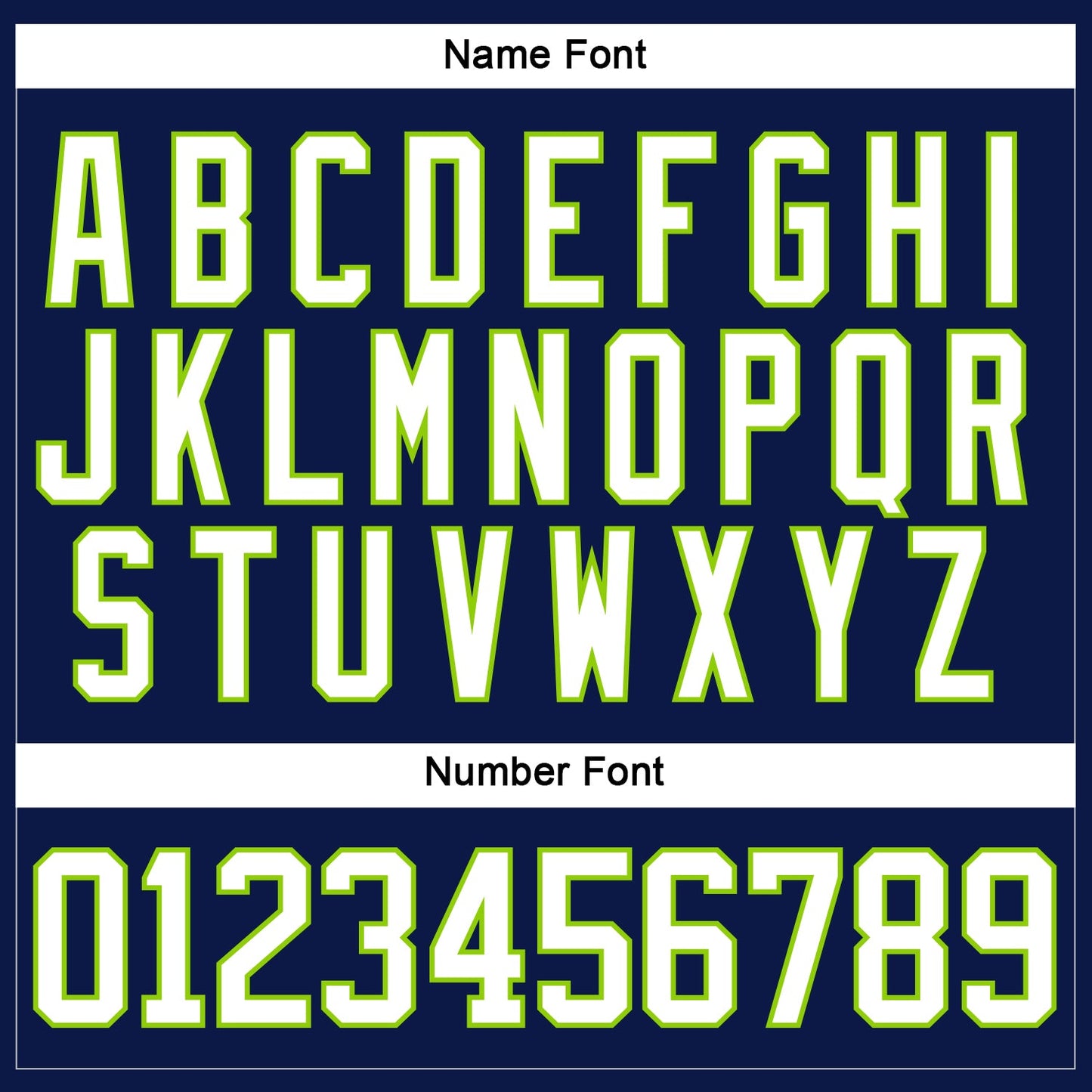 Custom Navy White-Neon Green Hockey Lace Neck Jersey view 5