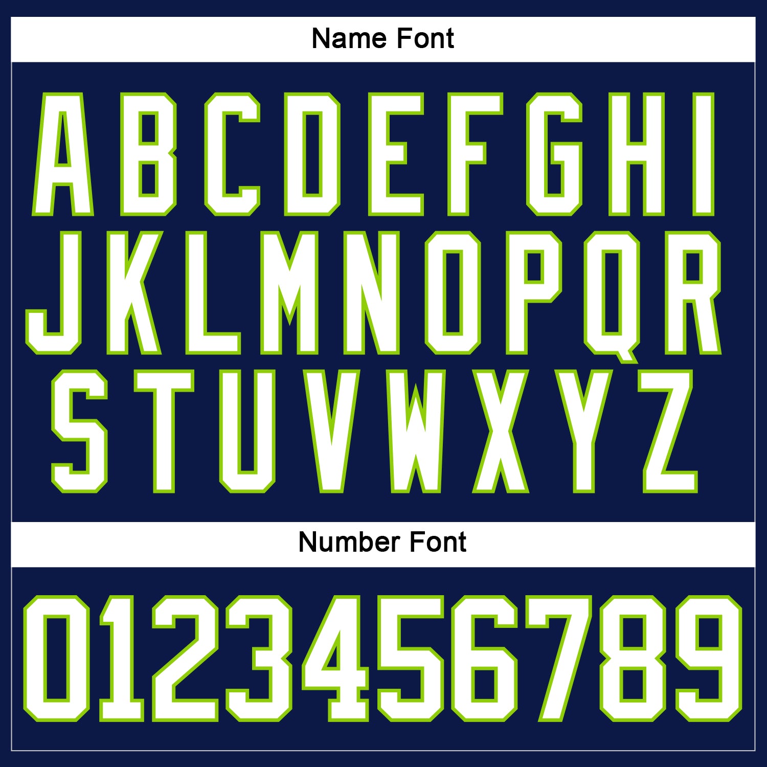 Custom Navy White-Neon Green Hockey Lace Neck Jersey view 5