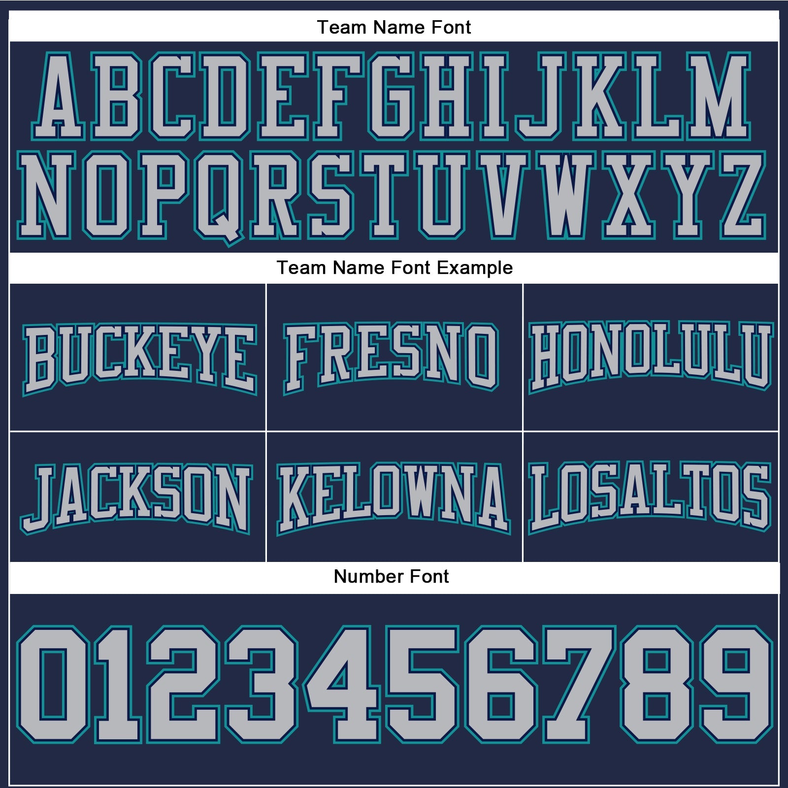 Custom Stitched Navy Gray-Teal Football Pullover Sweatshirt Hoodie view 3